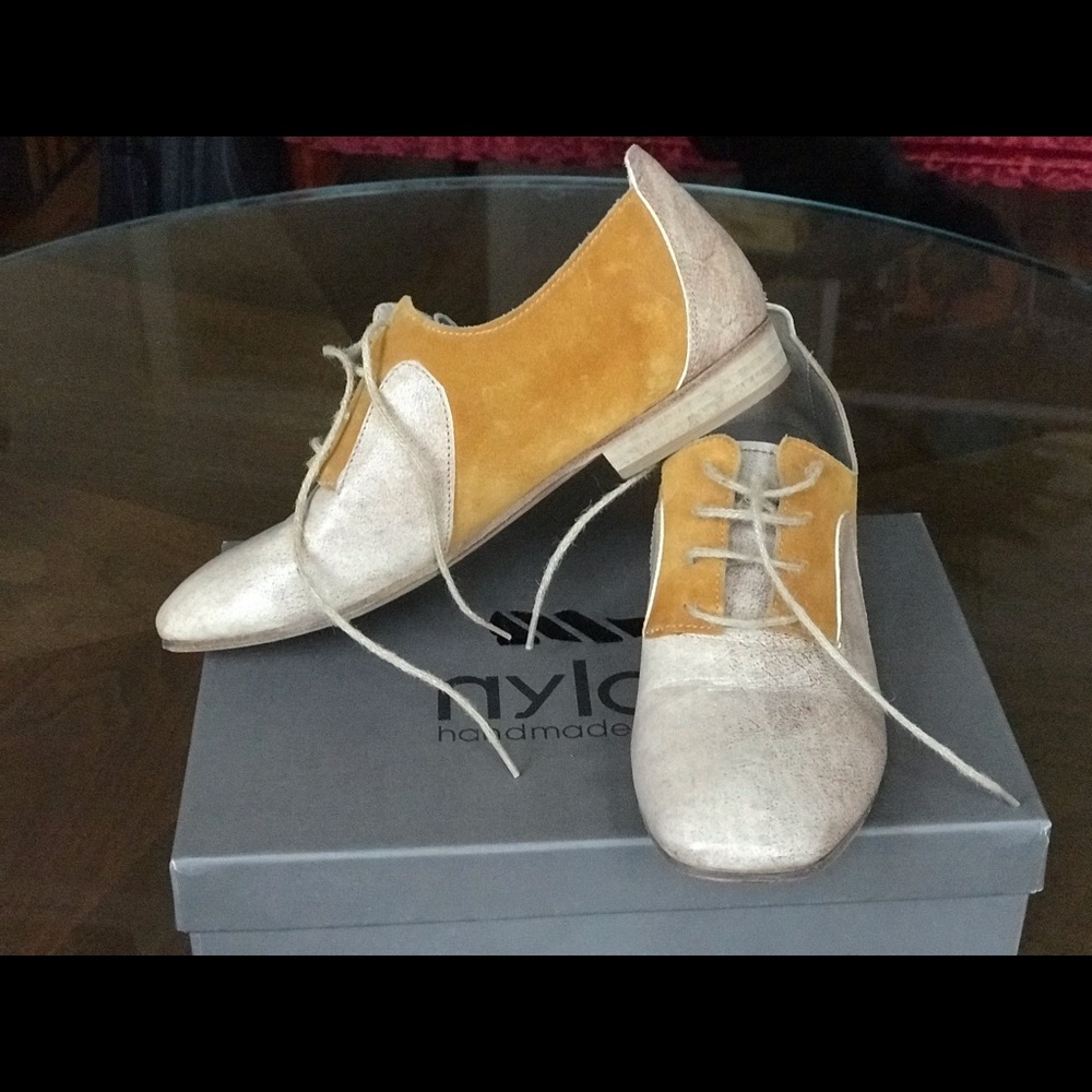 Italian leather Oxford shoes